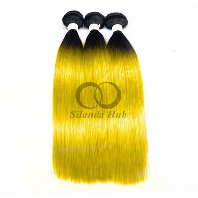 Good price #T1B/Yellow Straight Remy Human Hair Bundles Sew In Weave Bundles Brazilian Bundle Deals online