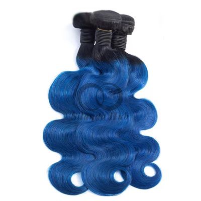 Good price #T1B/Blue Body Wave Remy Human Hair Bundles Sew In Weave Bundles Brazilian Bundle Deals online