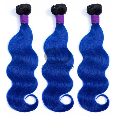 Good price #T1B/Blue Body Wave Remy Human Hair Bundles Sew In Weave Bundles Brazilian Bundle Deals online